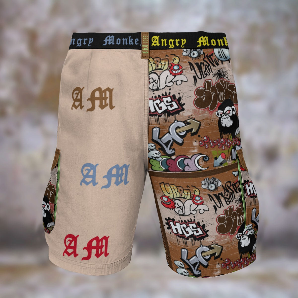 "Angry Monkey" | Men's Cargo Shorts
