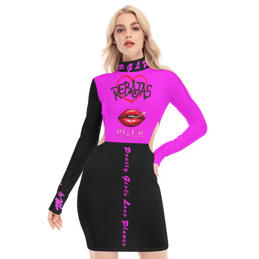 "P.G.L.P" Waist Hollow Hip Dress