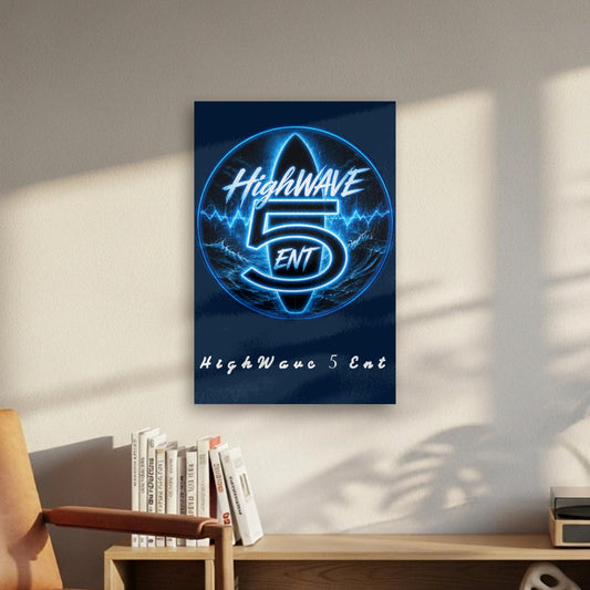"HighWave 5 Ent"Canvas With Frame | Vertical 2:3