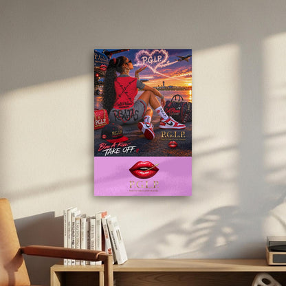 "P.G.L.P." Blow A Kiss, Take Off Statement Piece