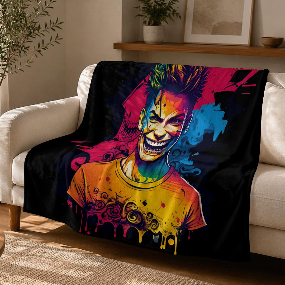 Gram Flannel Graphic Blanket