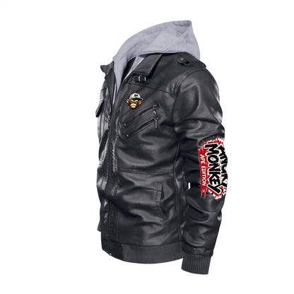 "Angry Monkey" Men's Zip | Leather Jacket