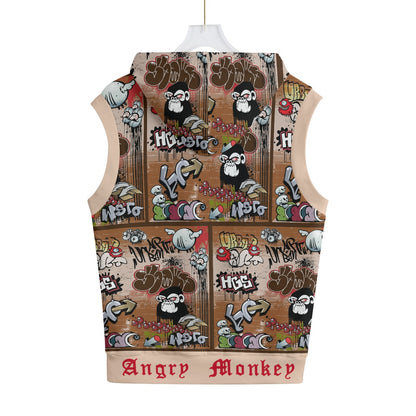 "Angry Monkey" | Unisex Hooded Vest