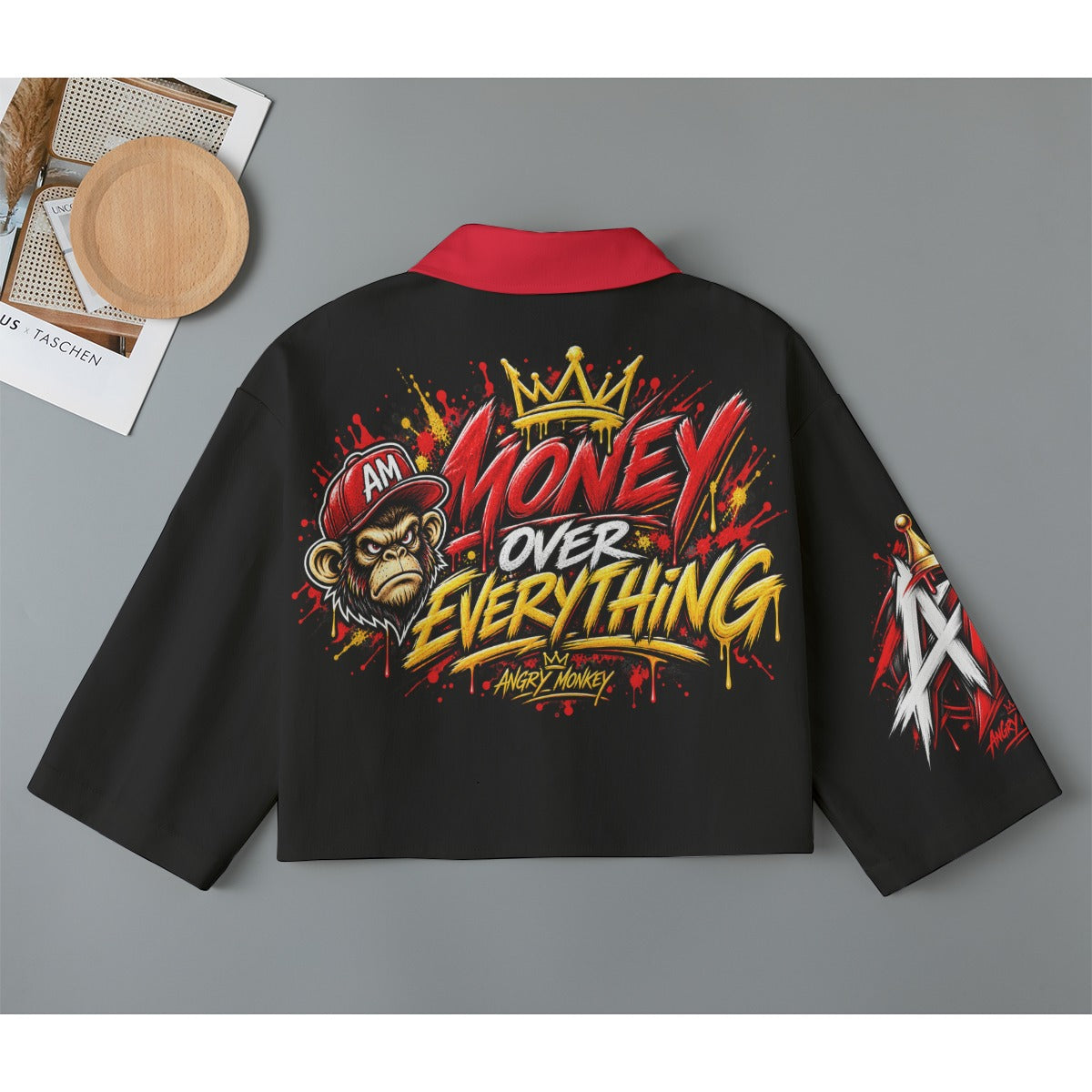 "Angry Monkey" Women's Cropped Jacket