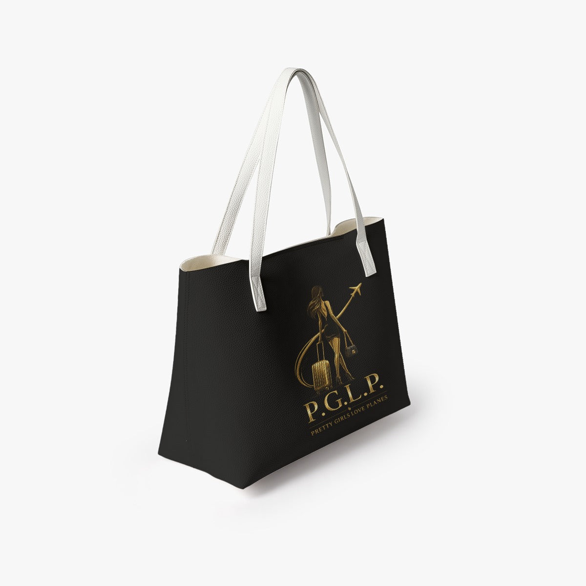 "P.G.L.P." Leather Tote Bag