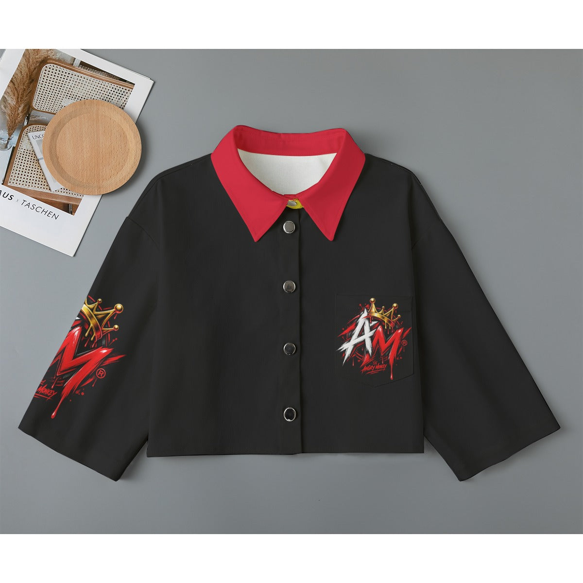 "Angry Monkey" Women's Cropped Jacket