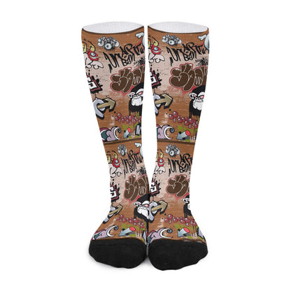 "Angry Monkey"| Unisex Long Socks