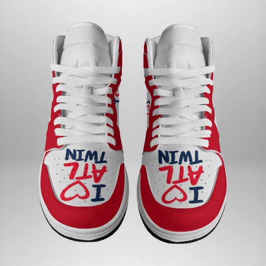 "I Love ATL TWIN" Women's Leather | Luxe High-top's