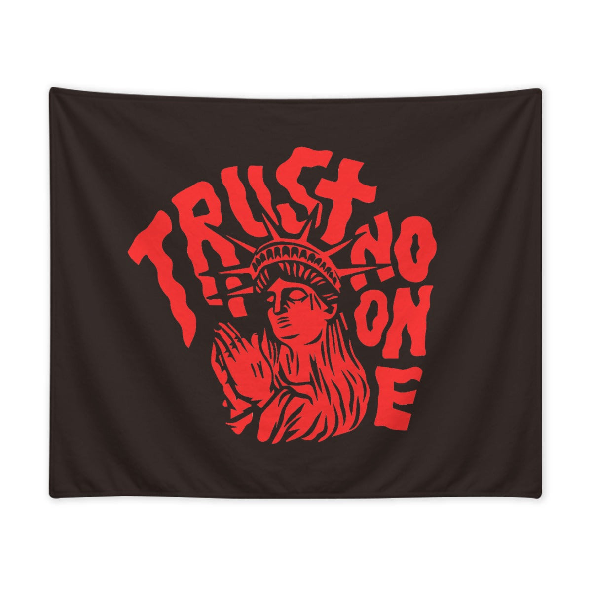 "Trust No One" Gram Flannel Blanket Printed in Canada|280GSM