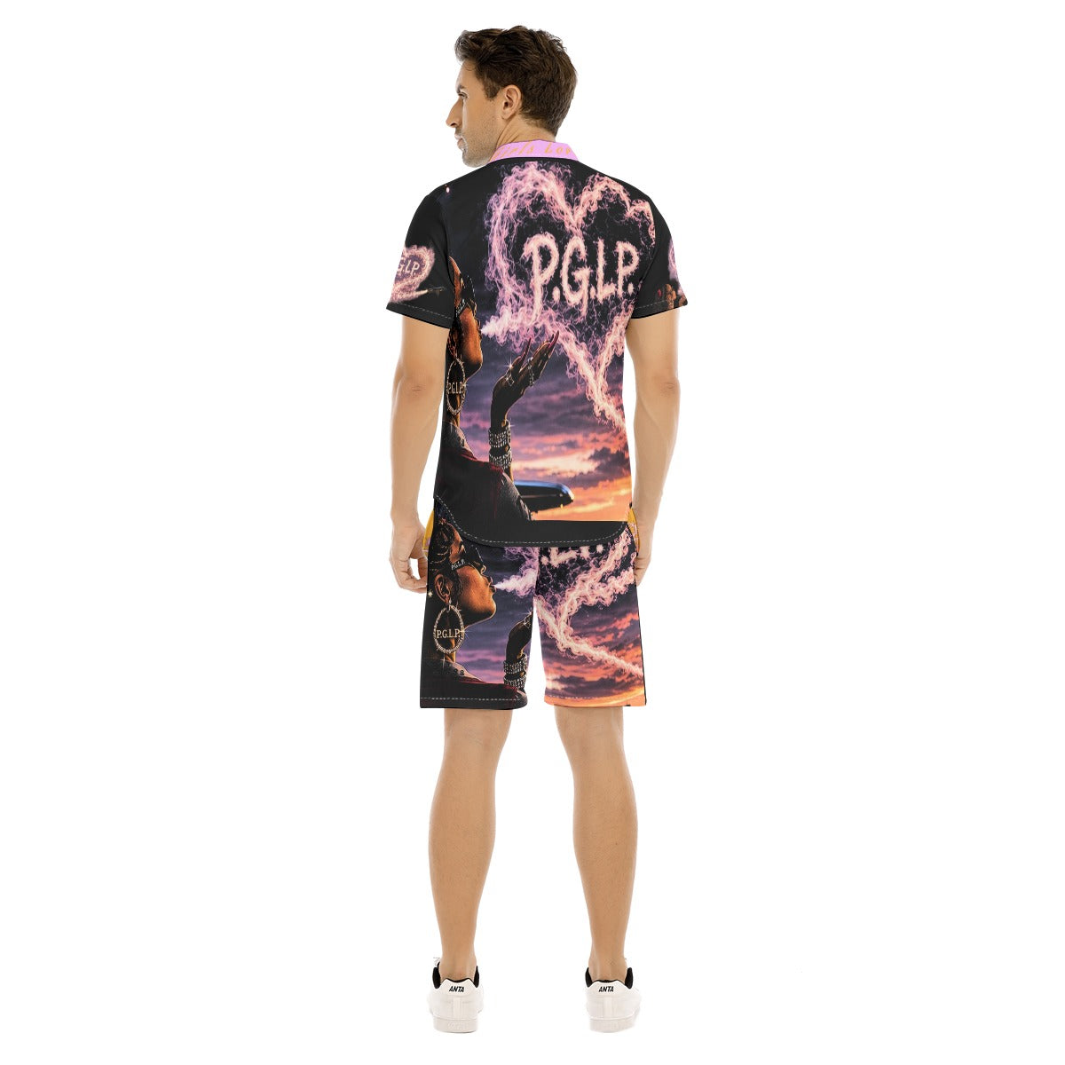 "P.G.L.P." Men's Short Sleeve Shirt Set