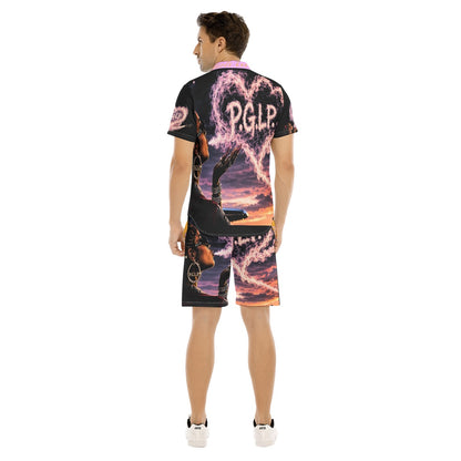 "P.G.L.P." Men's Short Sleeve Shirt Set