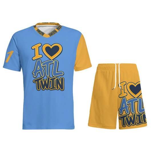"I Love ATL TWIN" Children's Sports T-Shirt Set