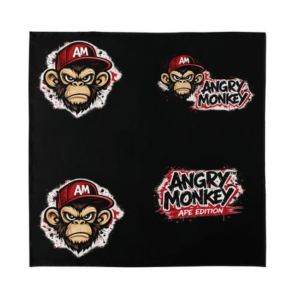 Unisex Silk "Angry Monkey" Bandana