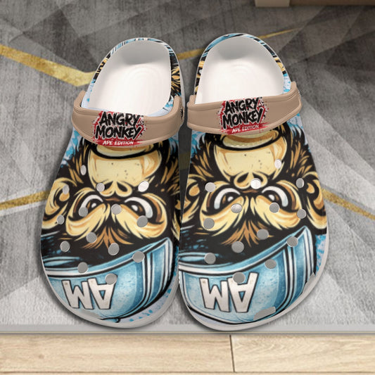 "Angry Monkey" Ice Blue | Men's Classic Clogs