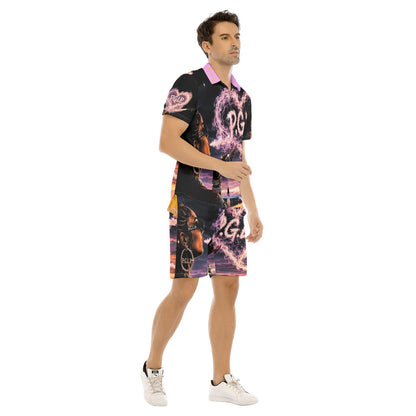 "P.G.L.P." Men's Short Sleeve Shirt Set