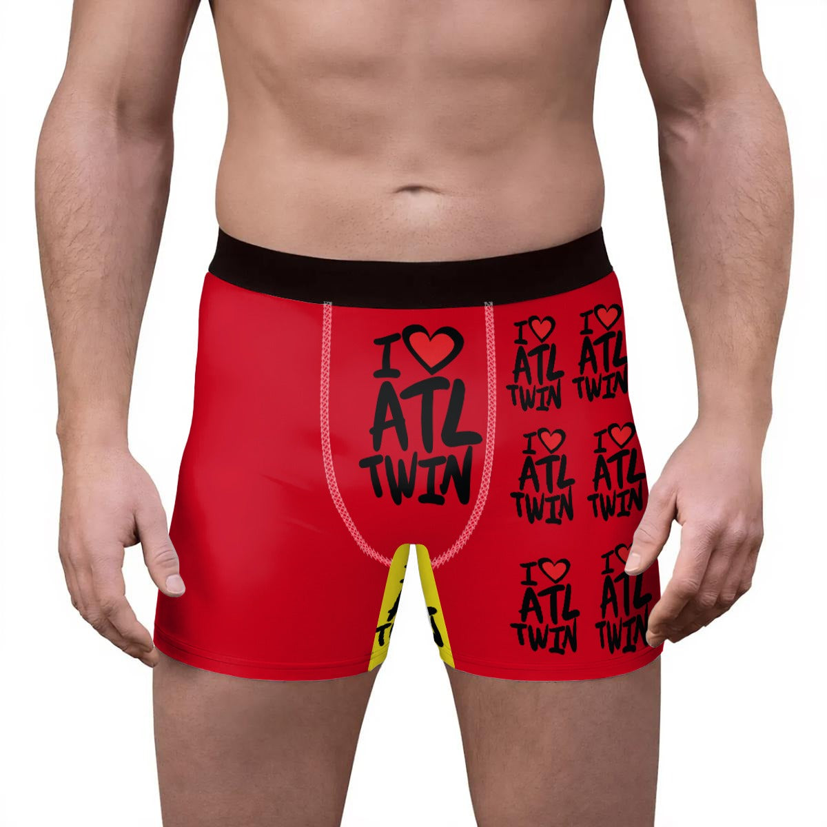 "I Love ATL TWIN" Men's Stretch Boxer Briefs