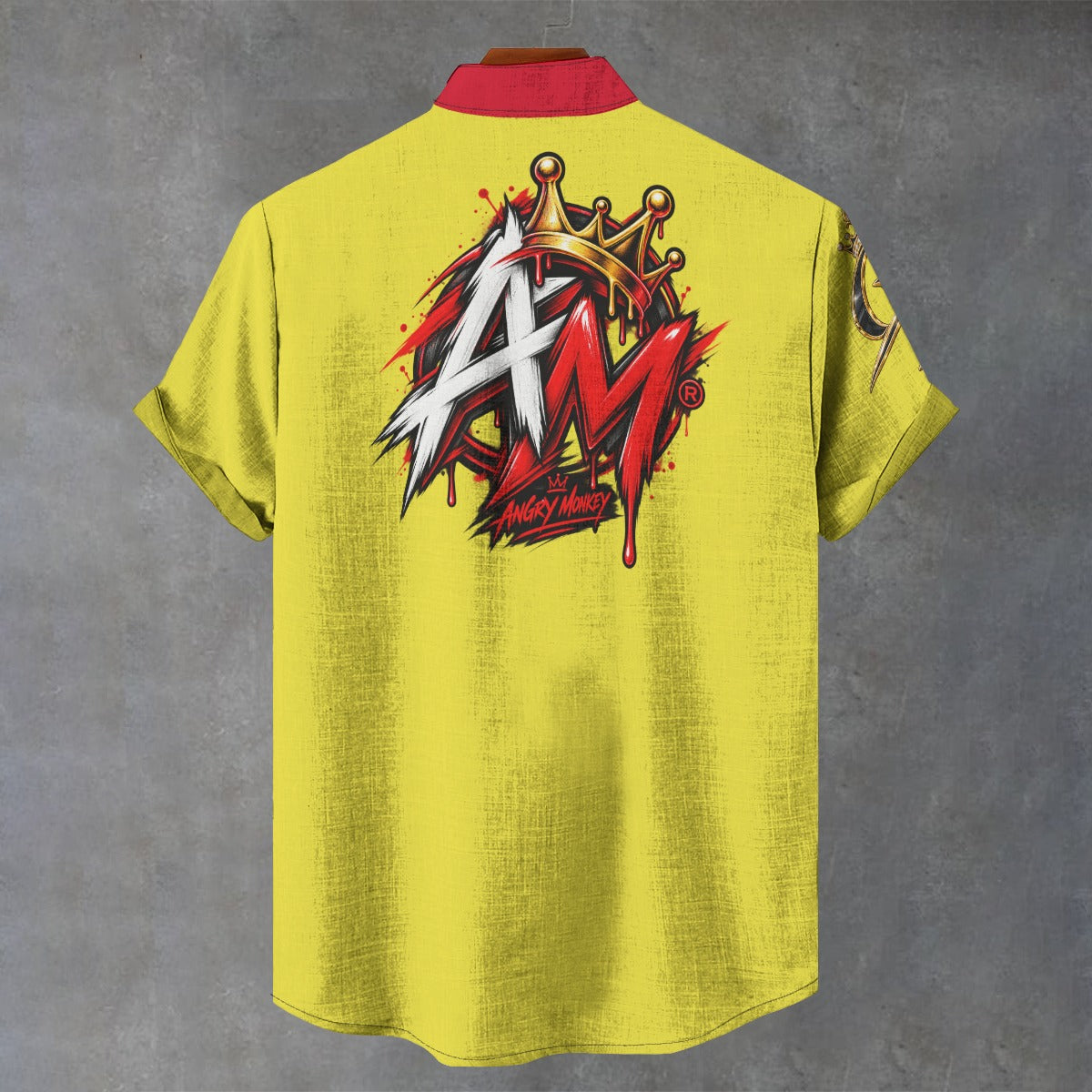 "Angry Monkey" Men's Stand | Collar Shirt