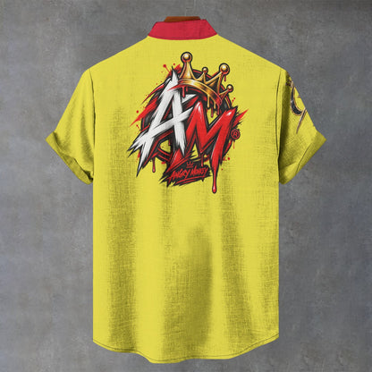 "Angry Monkey" Men's Stand | Collar Shirt