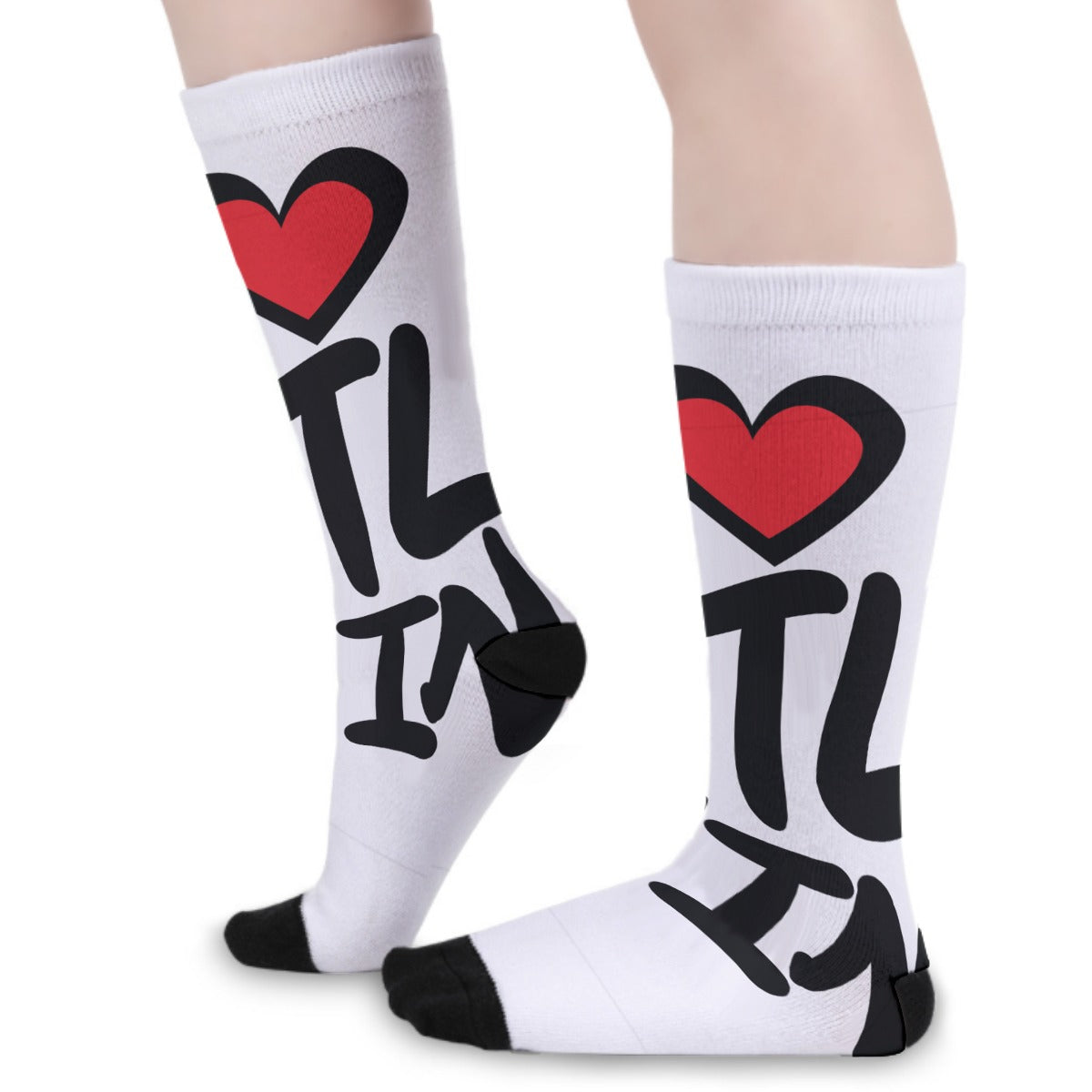 "I Love ATL TWIN" Unisex Long Socks