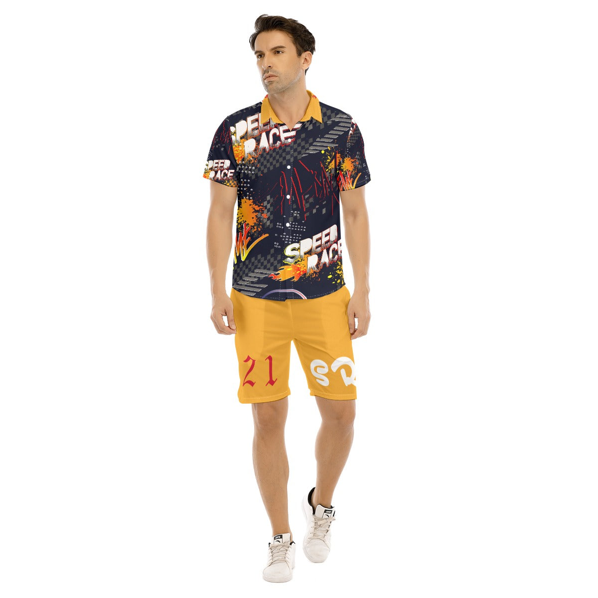 Men's "Speed Race" | Short Sleeve Shirt Set
