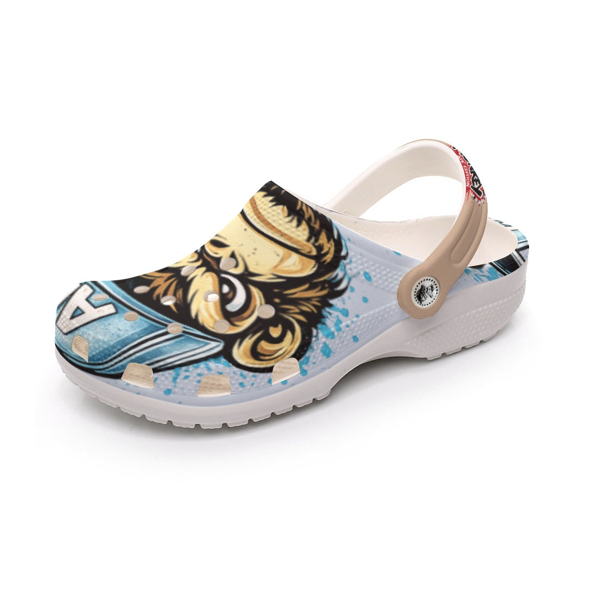 "Angry Monkey" Ice Blue | Men's Classic Clogs