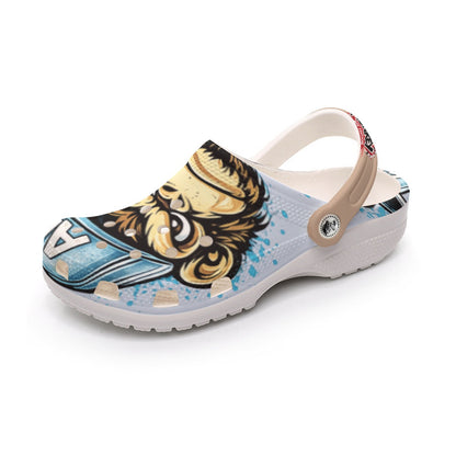 "Angry Monkey" Ice Blue | Men's Classic Clogs