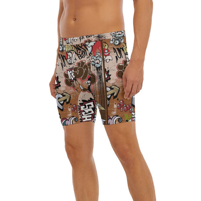 "Angry Monkey" Men's Long Boxer Briefs