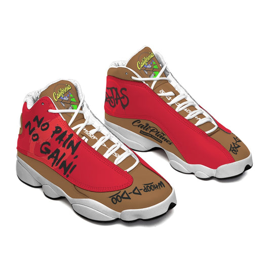 Men's Curved Basketball Shoes With Thick Soles