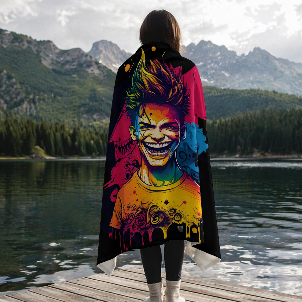 Gram Flannel Graphic Blanket