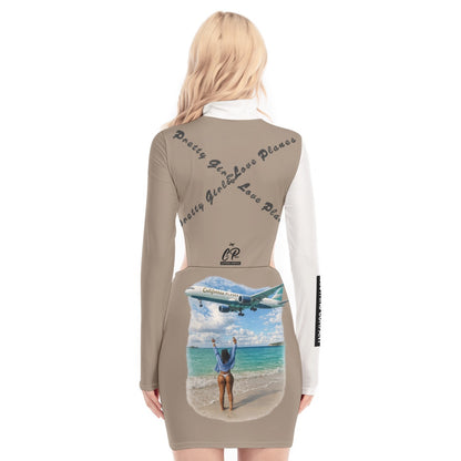 "P.G.L.P" Waist Hollow Hip Dress