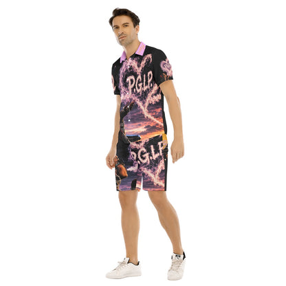 "P.G.L.P." Men's Short Sleeve Shirt Set