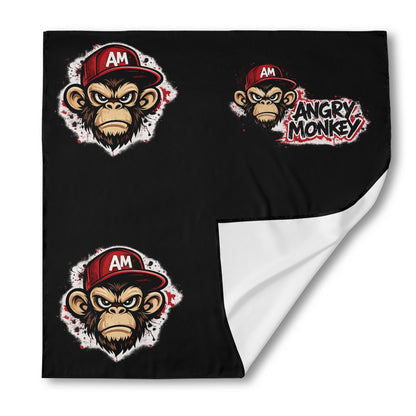 Unisex Silk "Angry Monkey" Bandana