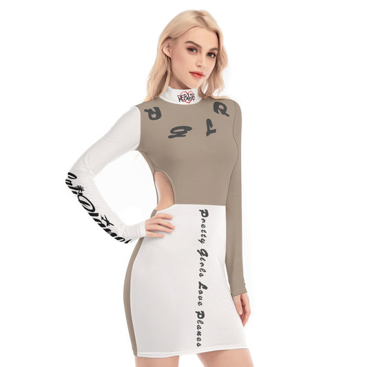 "P.G.L.P" Waist Hollow Hip Dress