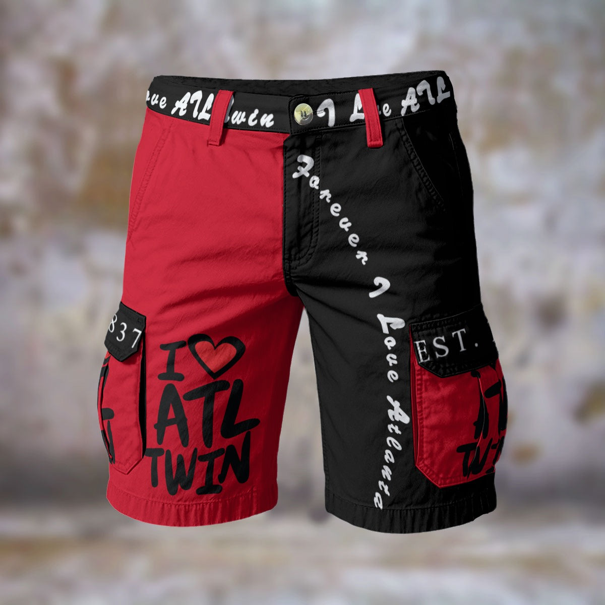 I Love ATL Twin Men's Cargo Shorts