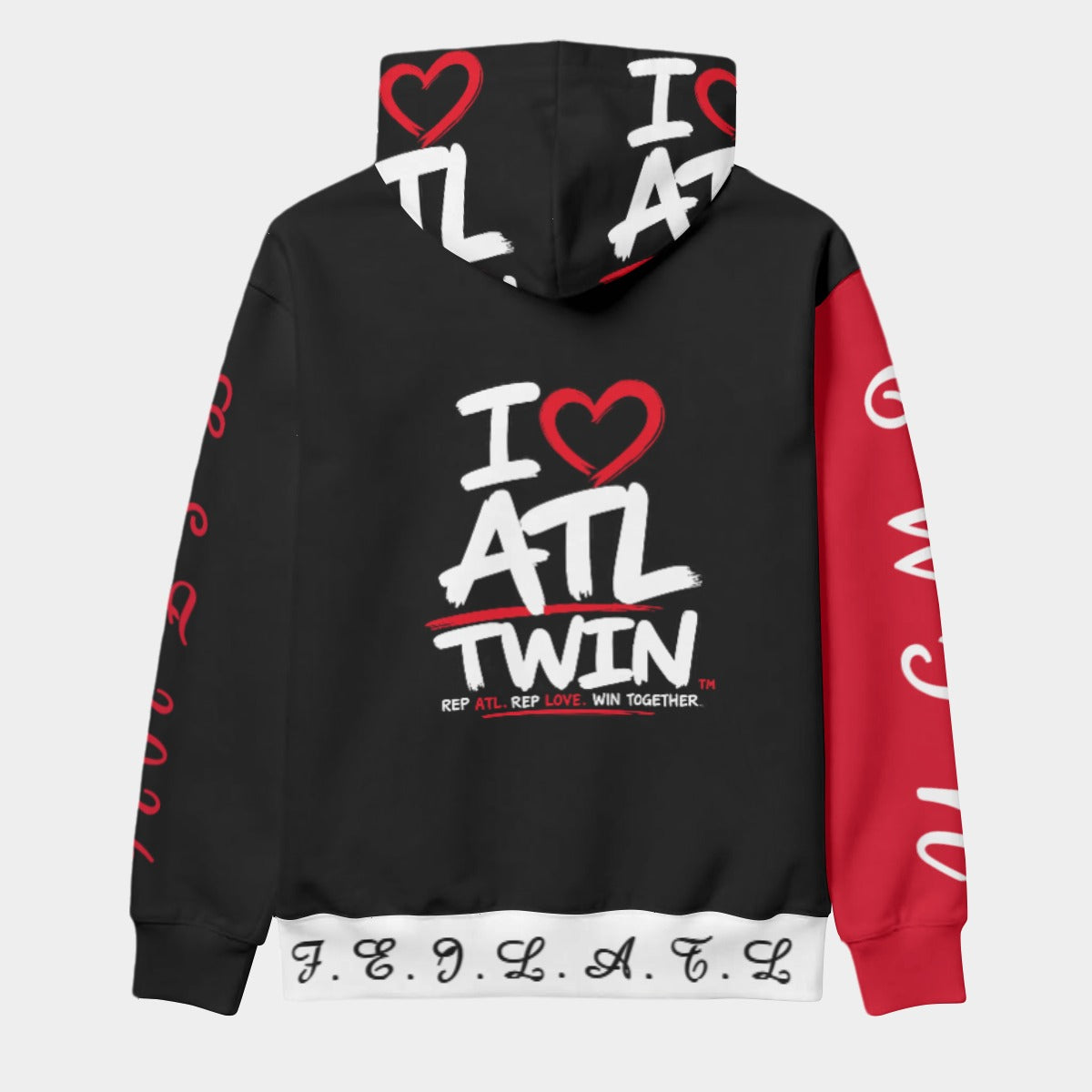 "I Love ATL TWIN" Men's Thicken | Pullover Hoodie
