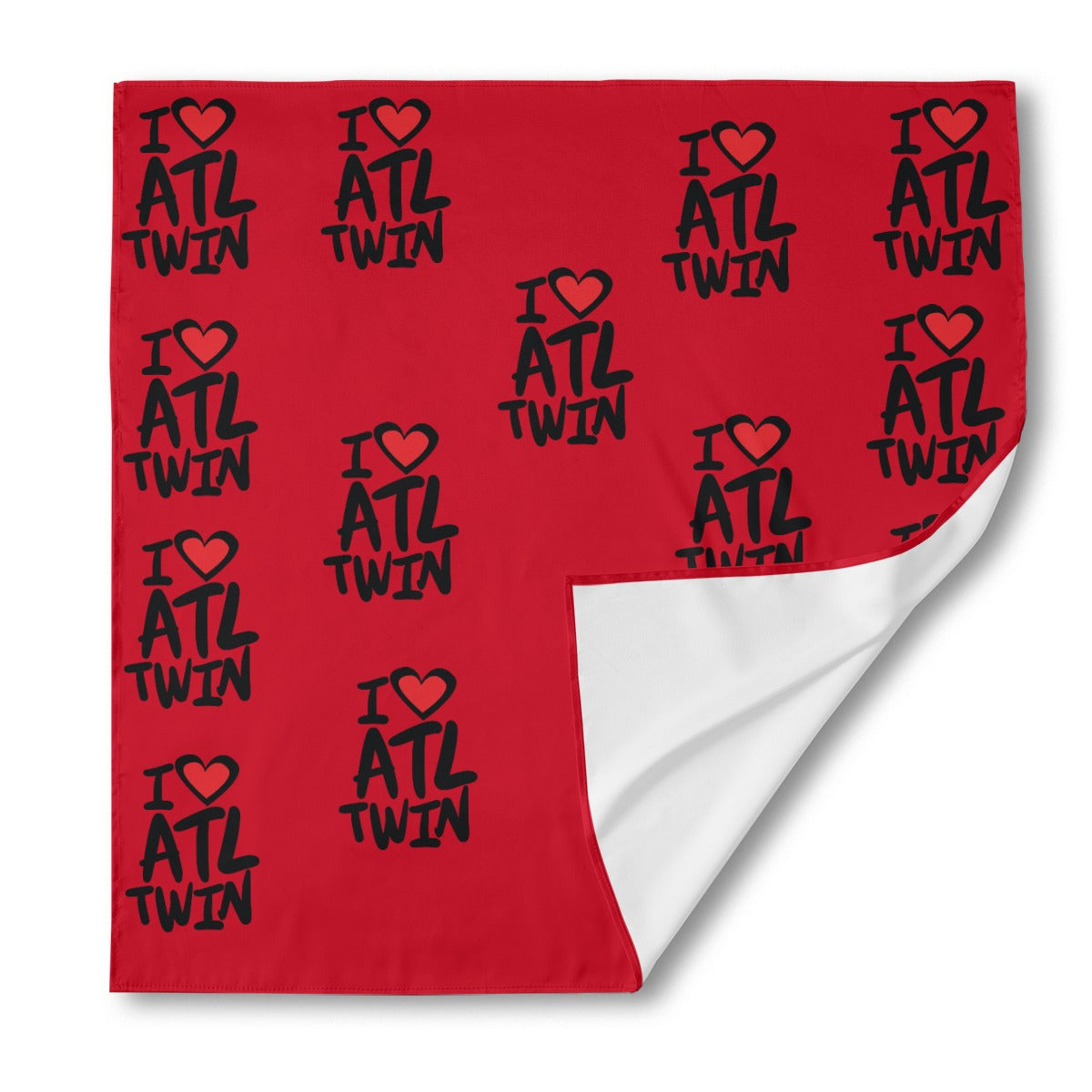 "I Love ATL TWIN" Unisex Silk Bandana