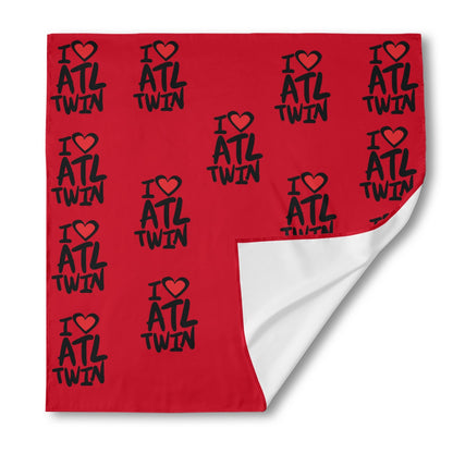"I Love ATL TWIN" Unisex Silk Bandana
