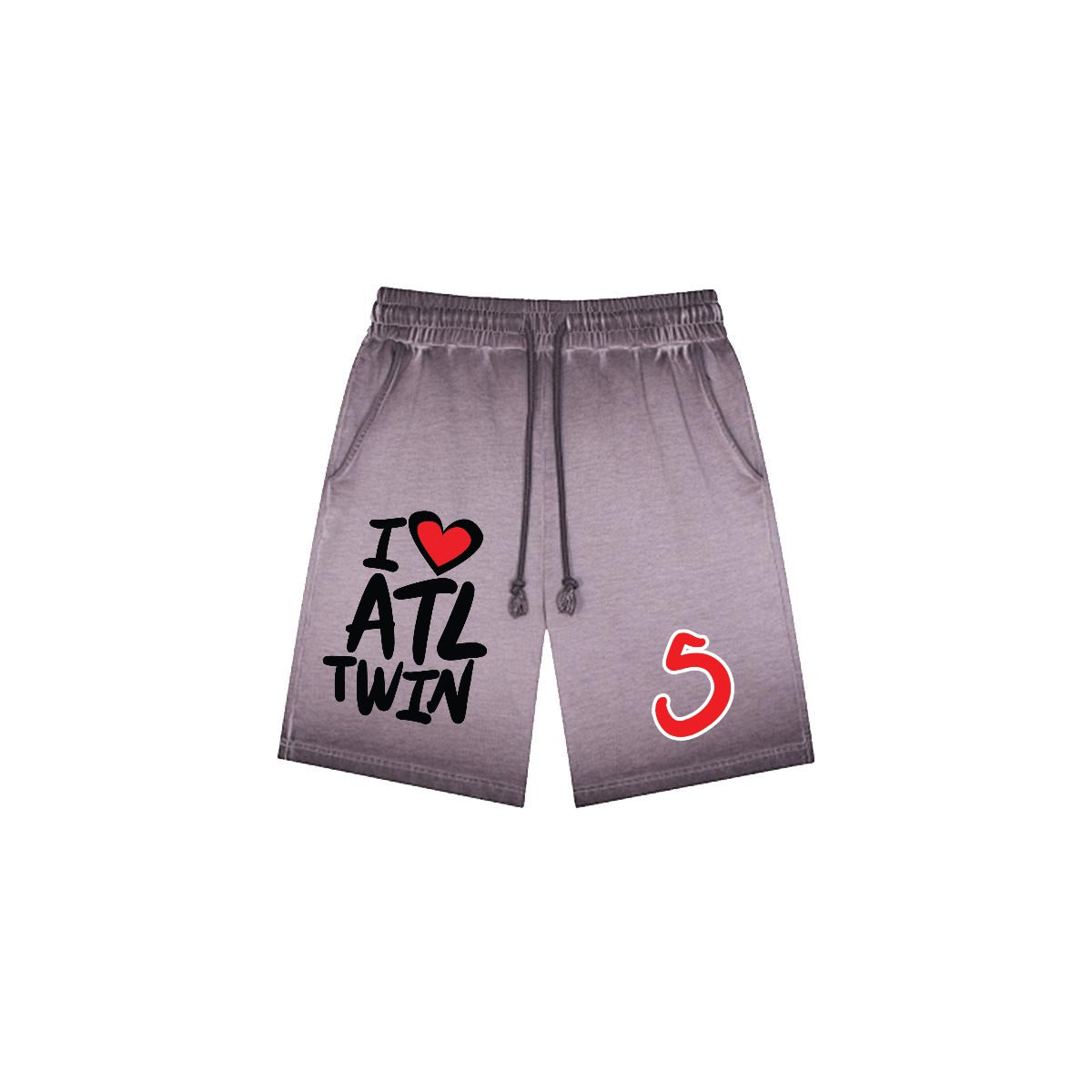 I Love Atlanta Twin "Washed DTF Shorts"