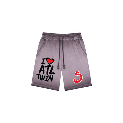 I Love Atlanta Twin "Washed DTF Shorts"