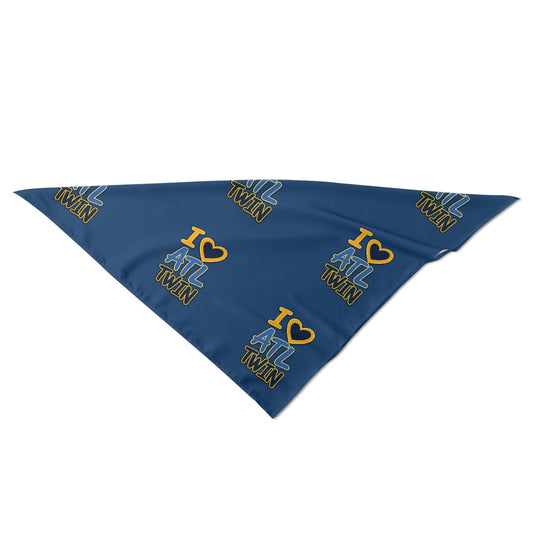 "I Love ATL TWIN" Unisex Silk Bandana