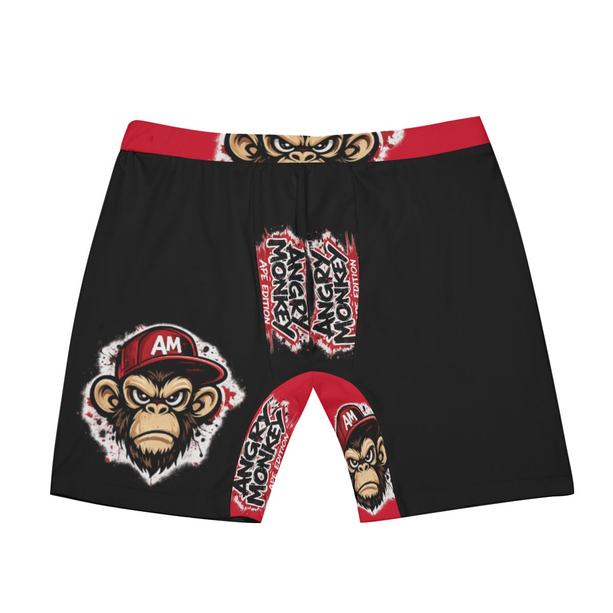 "Angry Monkey" Men's Long Boxer Briefs