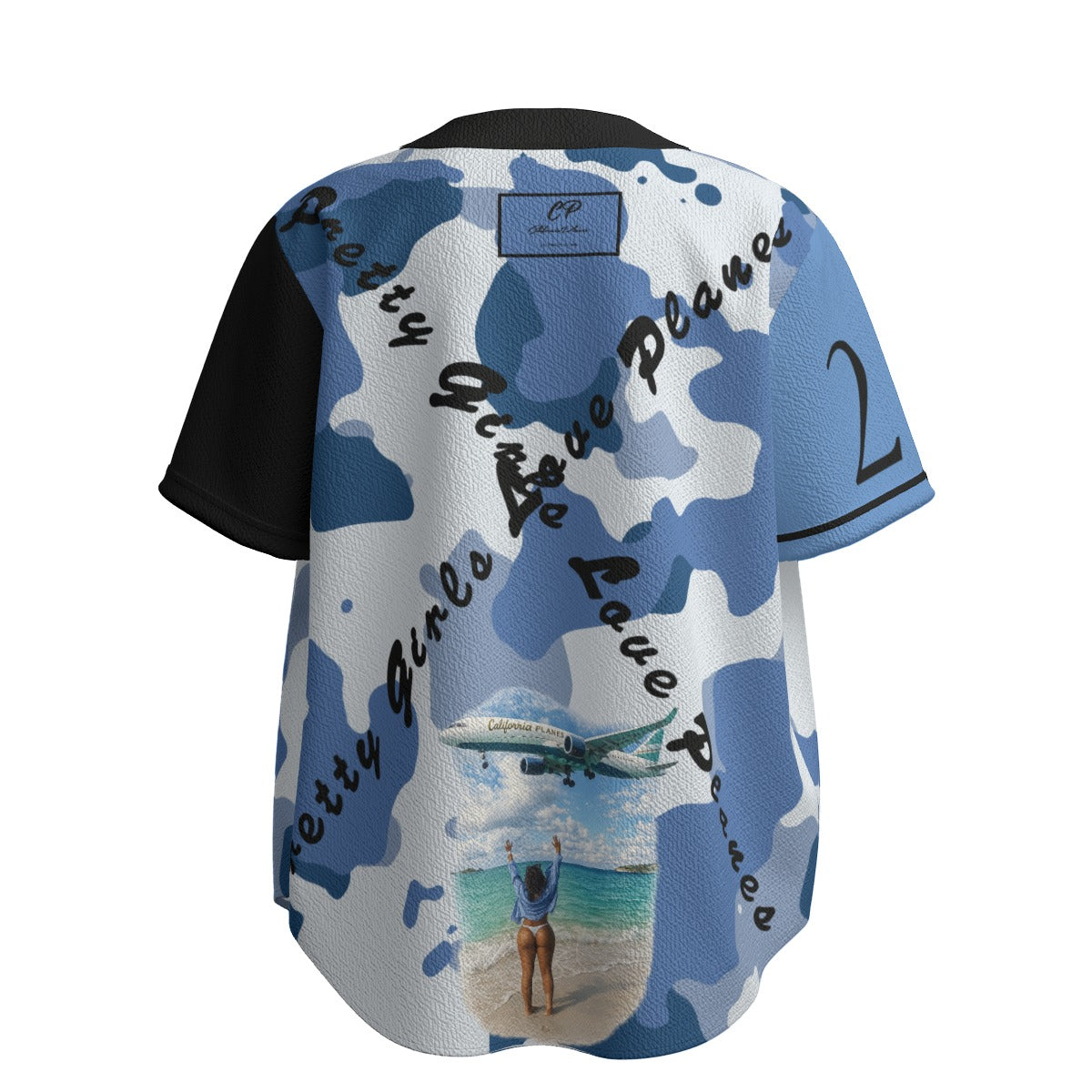 CaliPlanes | Textured Baseball Jersey