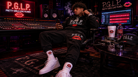 "P.G.L.P." Embroidery Sports Quarter Socks|Cotton