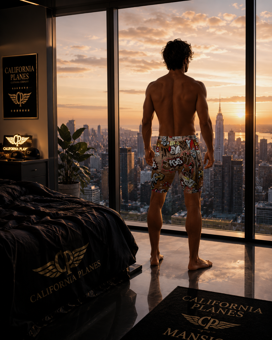 "Angry Monkey" Men's Long Boxer Briefs