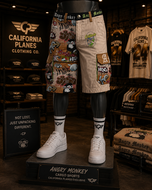 "Angry Monkey" | Men's Cargo Shorts