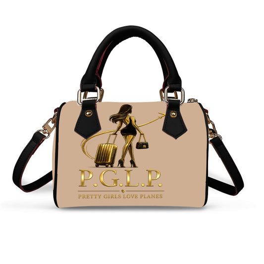 "P.G.L.P." Classic Barrel-Shaped | Leather Handbag