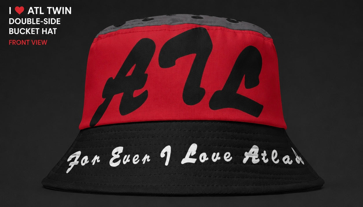 "I Love ATL Twin" Double-Side Bucket Hat