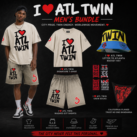 I Love Atlanta Twin Men's Bundle