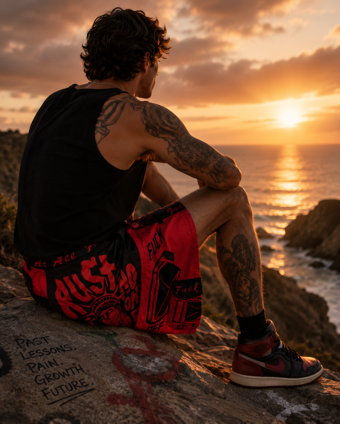 CaliPlanes "Trust No One" | Men's Cargo Shorts