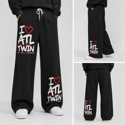 "I Love ATL TWIN" | Unisex Wide-Leg Pant's